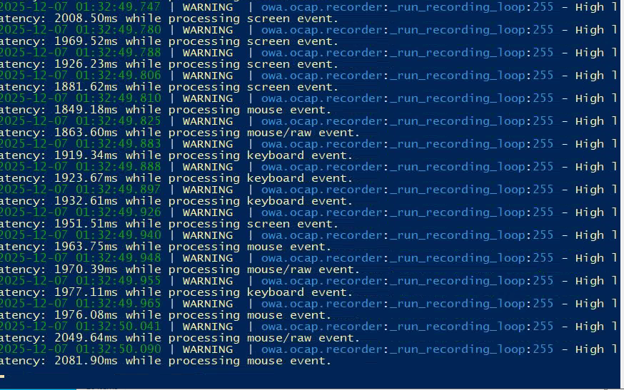 OCAP Recording Output