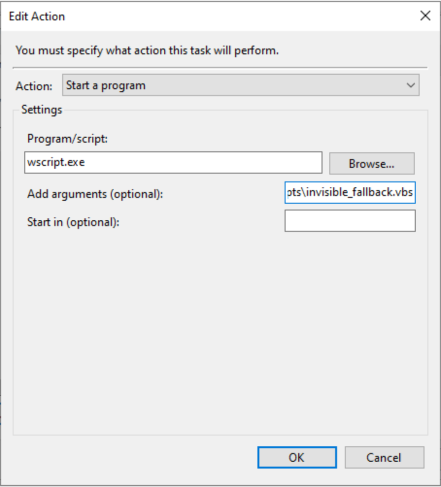 Task Scheduler Configuration